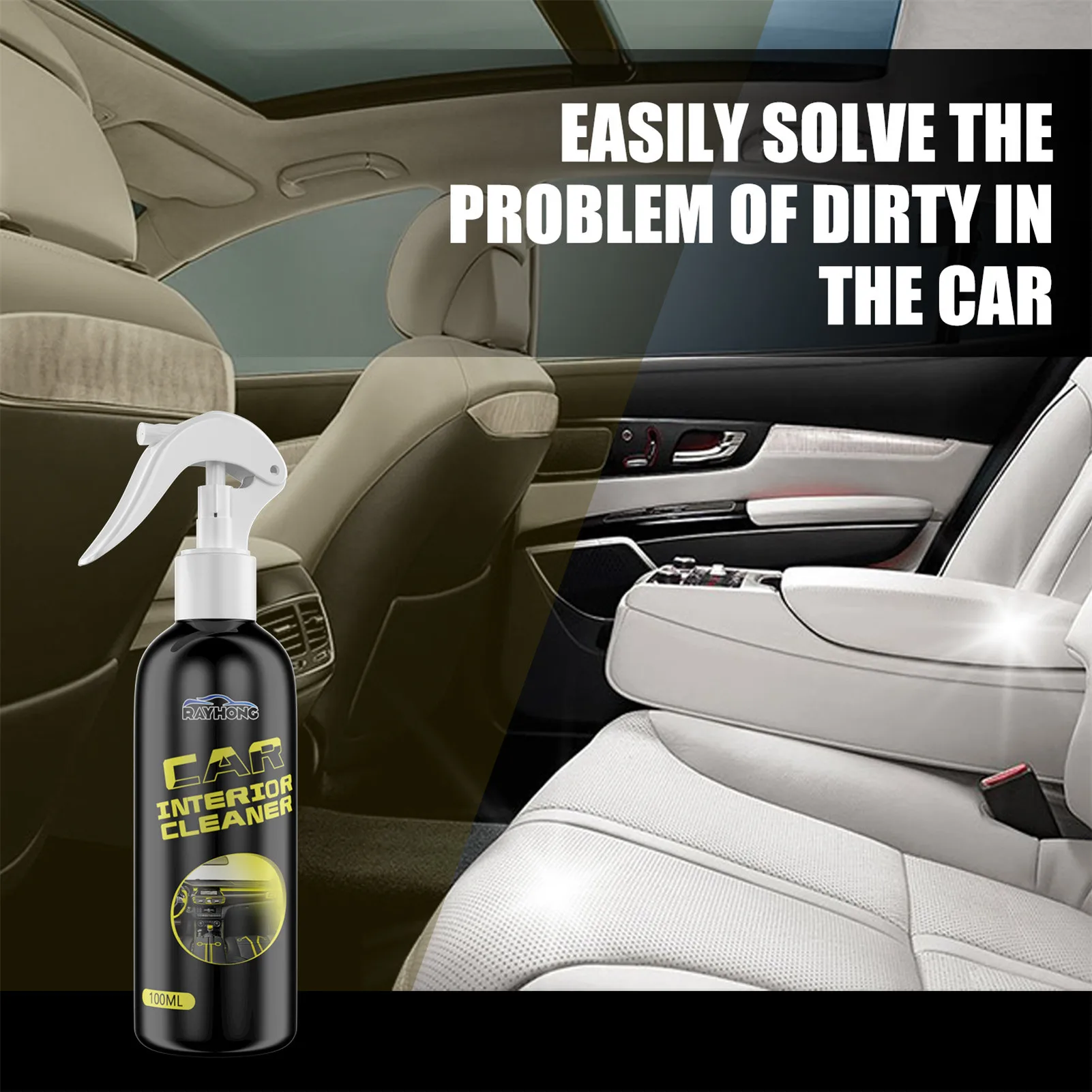 

Multi-purposes 30ml/100ml Plastic Renovator Car Interior Spare Parts Seat Leather Liquid Wax Polish Plastic Restore Cleaner