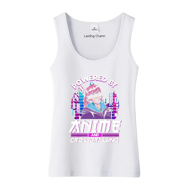 Майка Yaoi женская с узором для кроссдрессеров дышащий облегающий Топ без рукавов