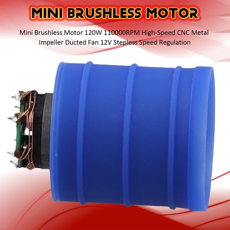 Мини-бесщеточный двигатель 120 Вт 110000 Высокоскоростной канальный вентилятор с