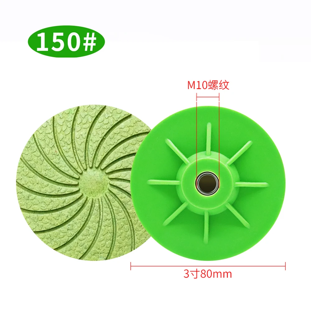 Керамический полировальный диск для обрезки плитки 80 мм для угловой шлифовальной машины, сухой шлифовальный круг для снятия фаски с кромкой из мрамора, кварца