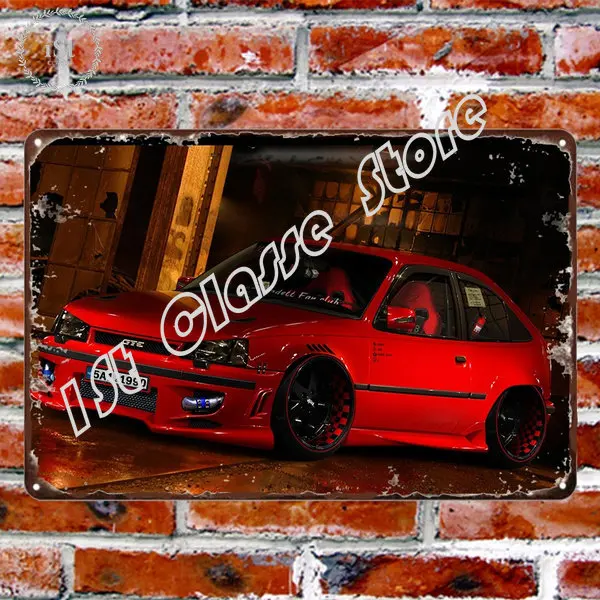 Luxury Car Retro Metal Poster Metal Tin Sign Wall Art Sign Home Decoration Wall Stickers
