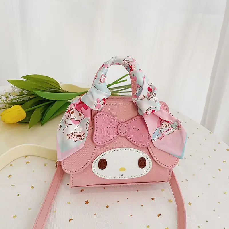 

Sanrio Kuromi My Melody Cinnamoroll Pompompurin мультяшная сумка из материала ручной работы сумка через плечо Аниме Игрушки для девочек подарок на день рождения