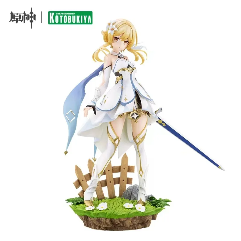 

In Stock Genshin Impact Figure Lumine Aether Action Figures Pvc Anime Collectible Cute Model Doll Toys Halloween Christmas Gifts