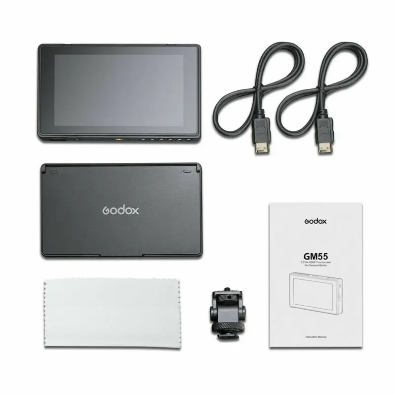 Монитор Godox GM55 4K 5 дюйма DSLR 3D LUT сенсорный экран IPS FHD 1920x1080 видео HDMI полевой монитор