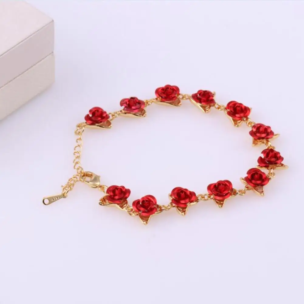 

Decorative Good Delicate Valentine Hand Chain Eye-catching Women Bracelets All Match for Birthday