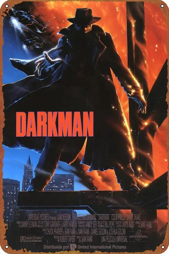 Плакат Темный человек — жестяная вывеска для дома сада бара ресторана кофейни