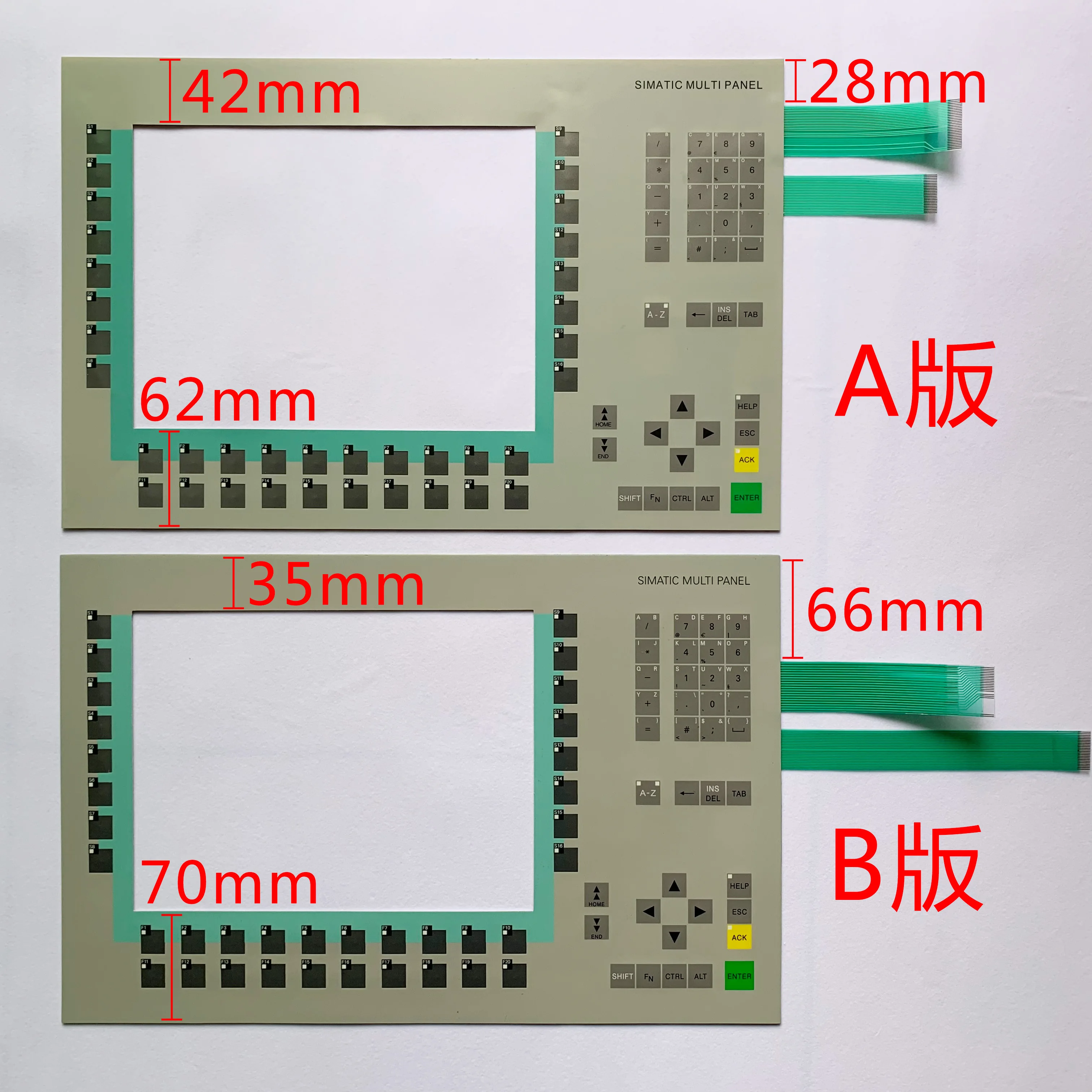 

Новая совместимая сенсорная клавиатура для 6AV6542-0DA10-0AX0 MP370-12
