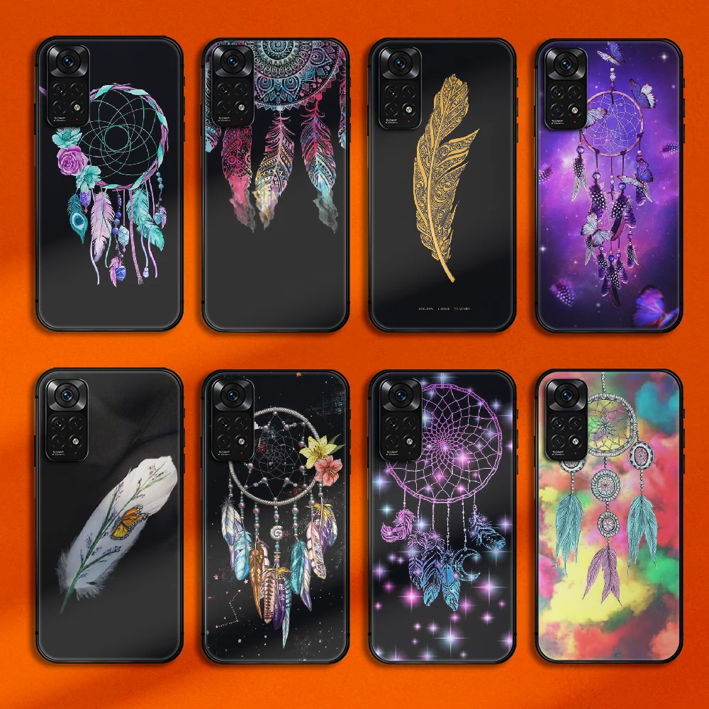 

Dreamcatcher Phone Case Cover For Xiaomi Redmi Note 7 8 9 10 11 12 A C T S Ultra Pro Plus Turbo TPU Soft Black Black