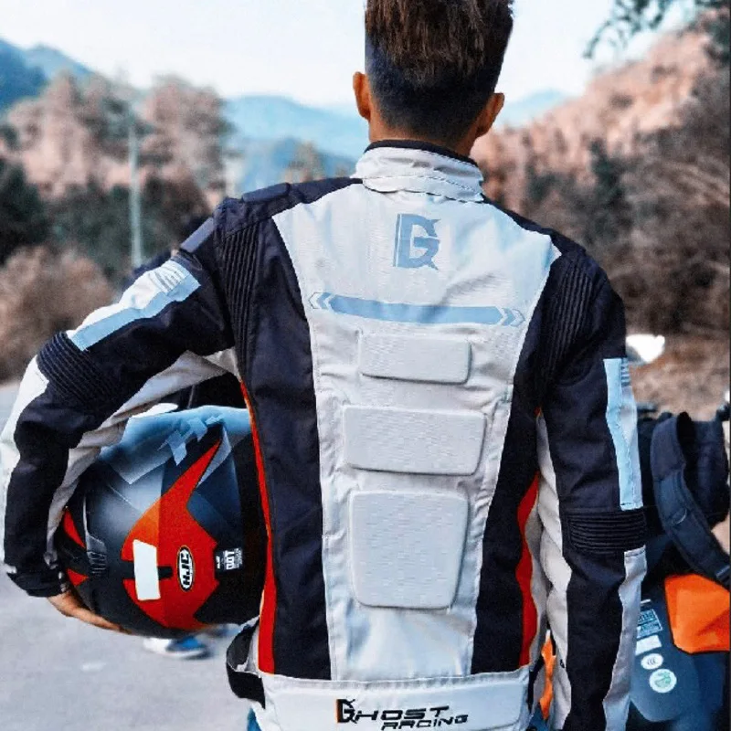 

Мотоциклетный велосипедный костюм, мужская куртка, всесезонный мотоциклетный костюм, гоночный противоосенний костюм, одежда с теплоизоляцией