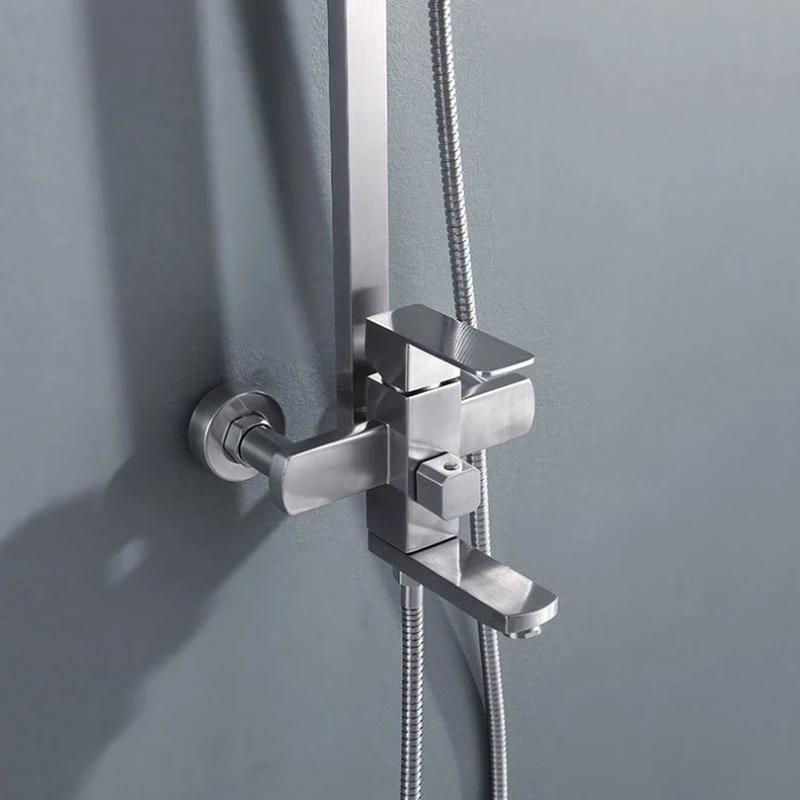 

Frap Shower Faucets Top Quality Contemporary Bathroom Shower Faucet Bath Taps Rainfall Shower Head Set Mixer Torneira
