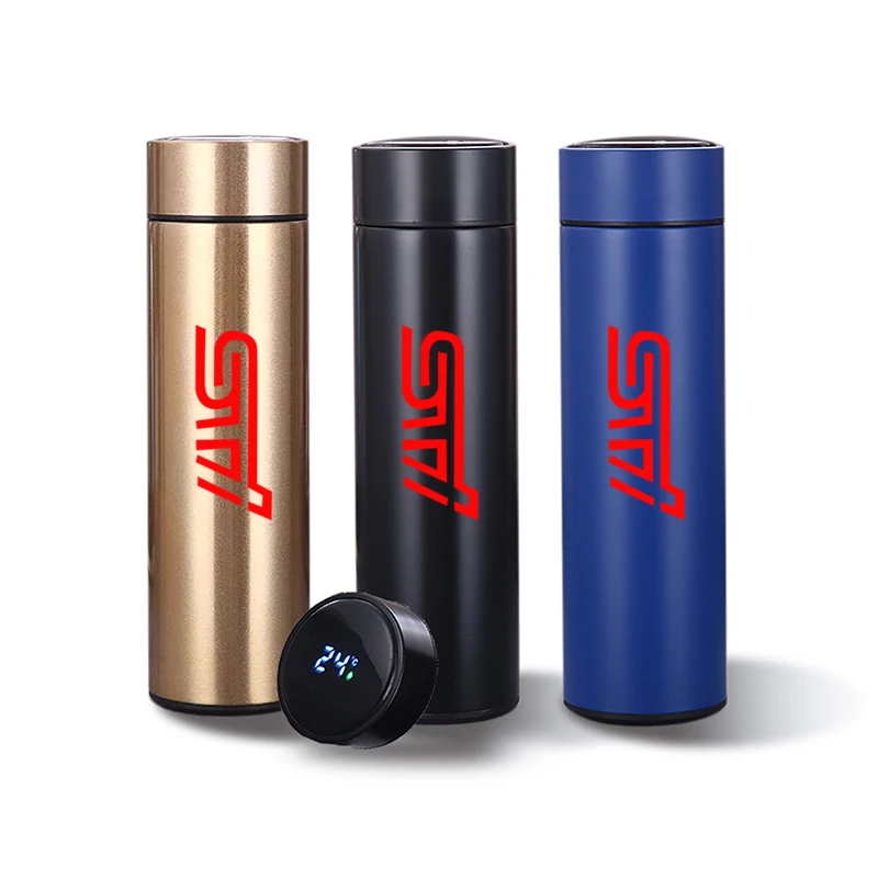 

Умный светодиодный термос с температурным дисплеем, кружка 500 мл, бутылка для путешествий и занятий спортом, настраиваемый логотип для SUBARU ...