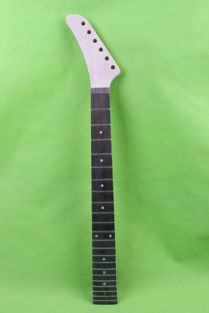 

Гриф для кленовой гитары Yinfente, 22 лада, 25,5 дюйма, подставка из розового дерева, в горошек с обратной головкой