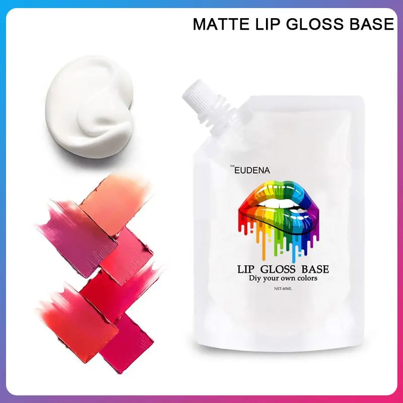 

1PC Lip Gloss Base Plastic Bag Matte Moisturizing Transparent Lip Glaze Long-lasting Colorless 40ml Natural DIY Lipstick TSLM1