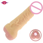 Реалистичный анальный фаллоимитатор, секс-игрушки для мужчин и женщин, искусственный большой пенис, резиновая пробка Вагина-мастурбатор для мужчин