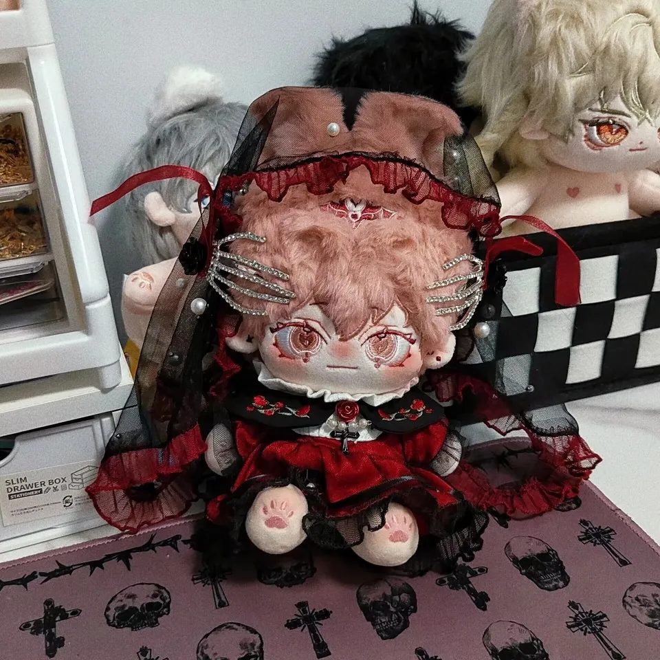 

Presale Amela Little Demon Animal Ears Tail Cosplay 20cm Plush Doll Body Change Clothes Toy Cute Soft Plushie Pillow Xmas Gift