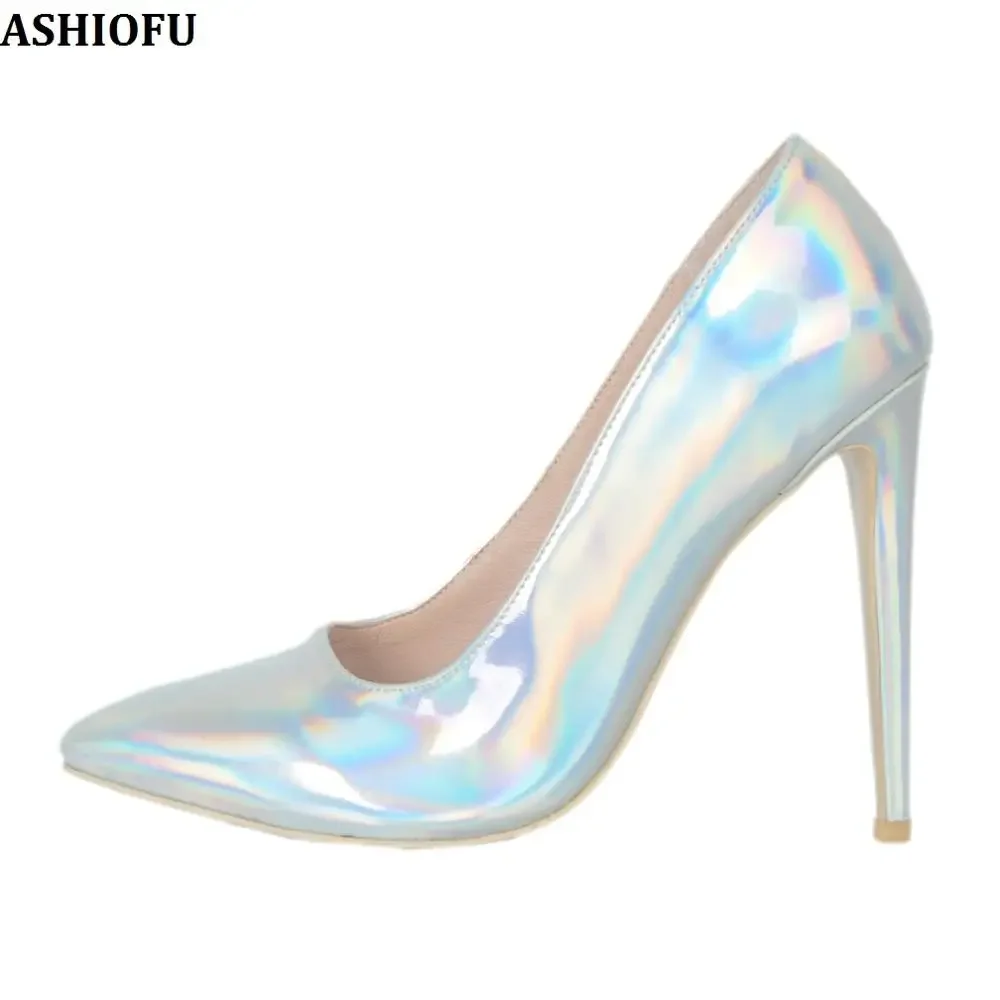 ASIOFU/Новинка популярные женские туфли-лодочки ручной работы на высоком каблуке