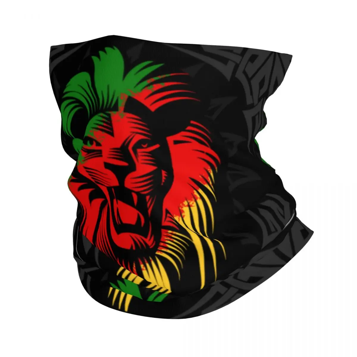 

Бандана Rasta с принтом Лев, многофункциональная моющаяся маска для лица, регги, ямайский волшебный шарф, для велоспорта, унисекс, для взрослых