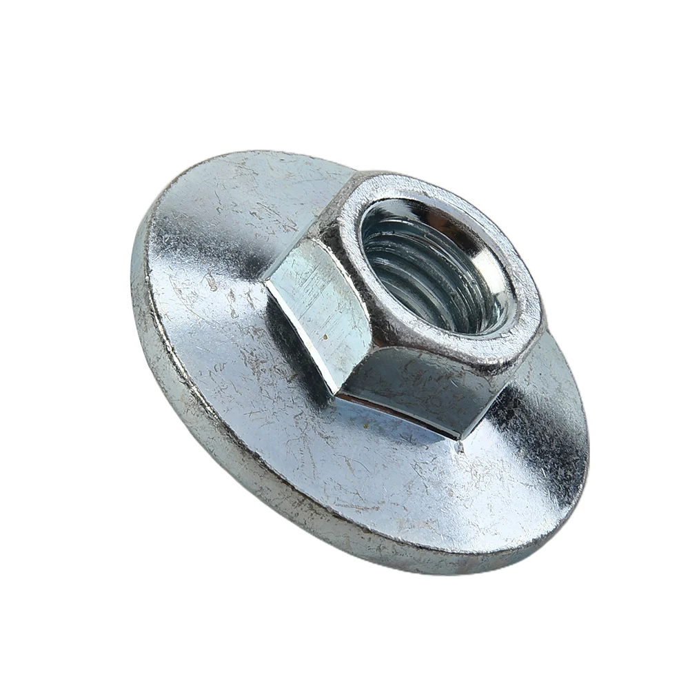 

1PC Metal Flange Nut M14 For 125/150/180/230 Angle Grinder Disc Quick Change Locking Flange Nut Quick Release Hexagon M14