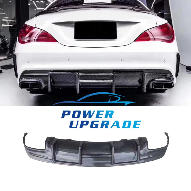 

Rear Diffuser Lip For Mercedes BenZ CLA Class W117 CLA200 CLA250 CLA260 CLA45 FD Style Carbon Fiber Rear Bumper Lip Diffuser