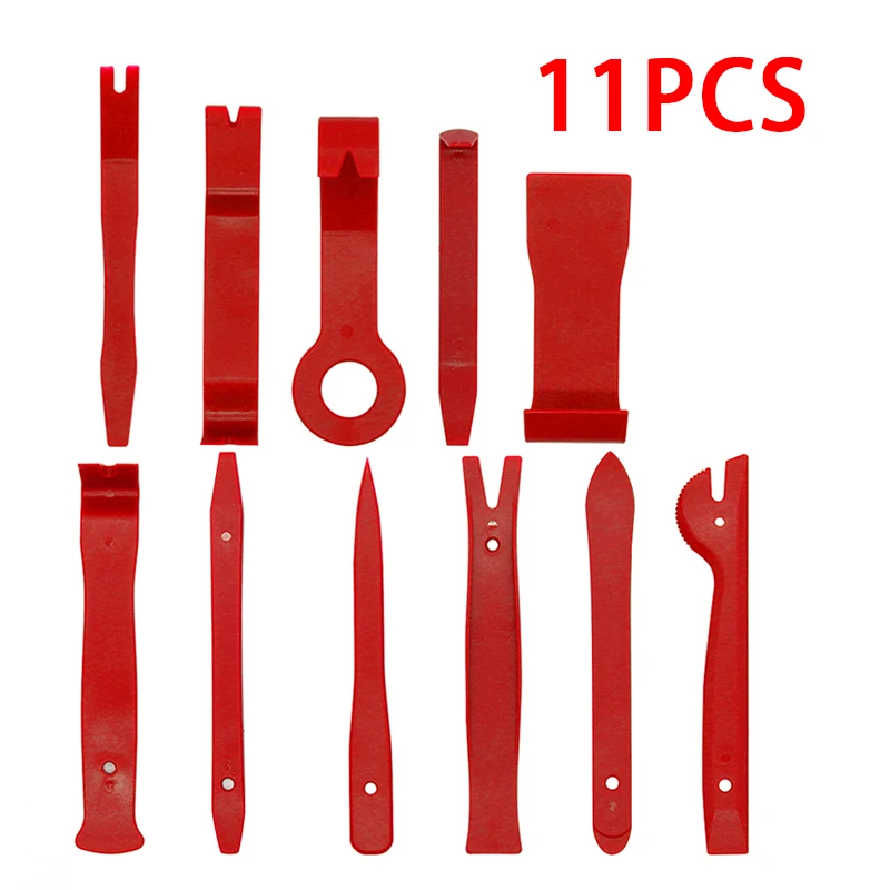 

11 шт., инструмент для снятия обшивки автомобиля, набор инструментов для снятия аудиосистемы на дверной панели автомобиля, плоскогубцы с автозажимом, сумка для снятия крепежа