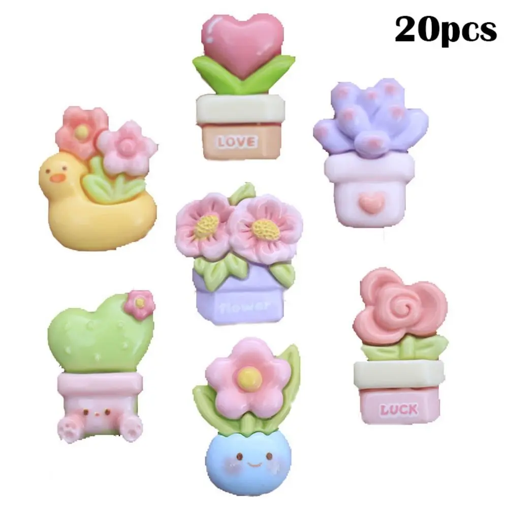 20 шт. новый цветочный горшок подвески из смолы слайм скрапбукинг искусственный