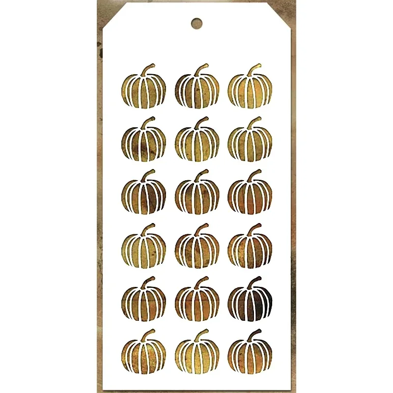 Новая этикетка с рисунком тыквы пластиковый трафарет для Хэллоуина скрапбукинга