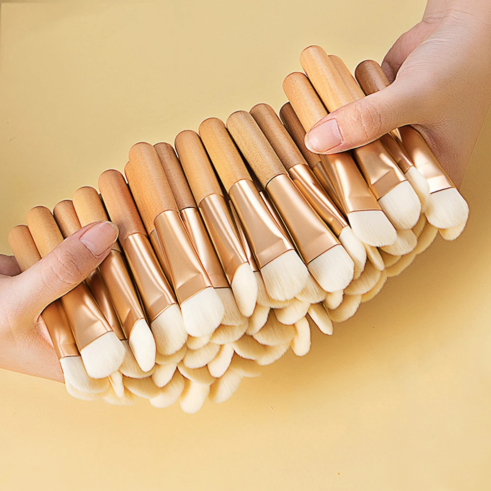 New Product Soft Hair Wooden Handle Portable Makeup Brush Mask Soft Bristle Brush Beauty Conditioning Stick Mask Makeup Tool images - 6