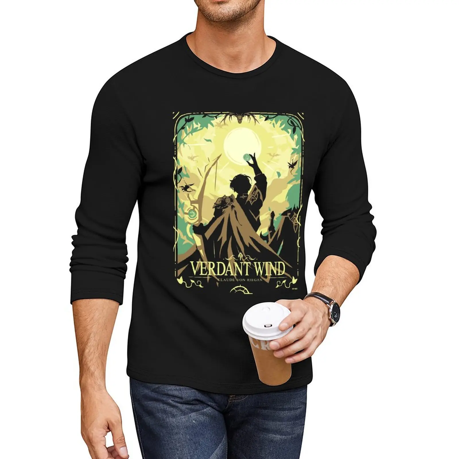 Длинная футболка Verdant Wind милые топы забавные футболки на заказ больших размеров