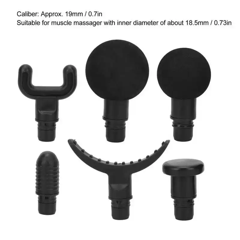 

Universal Fascia Gun Massage Head Silicone Massage Head Set Body Relaxation Fascia Massager Gun Replacement Silicone Head