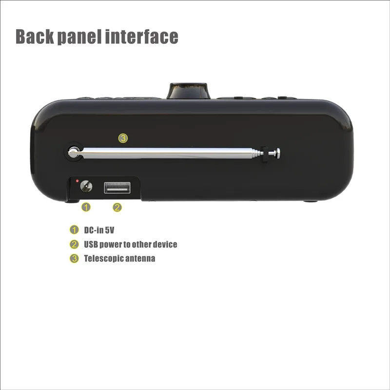 Двойной будильник DAB/FM-радио поддержка функции Bluetooth динамика светодиодный