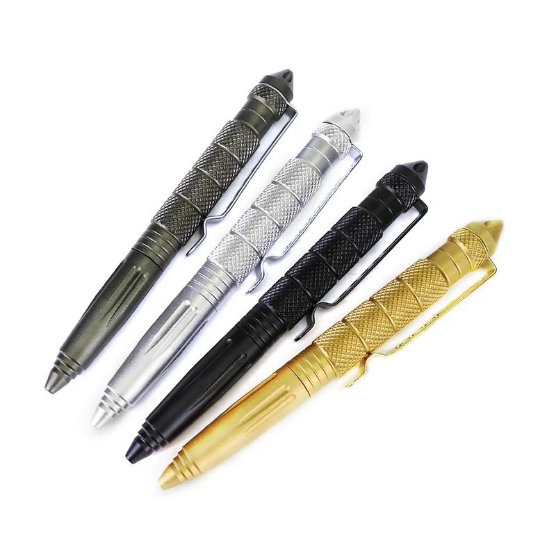 

Dropshiping Defence Tactical Pen High Quality Aluminum Anti Skid Portable Self Defense Pen Steel Glass Breaker Survival Kit