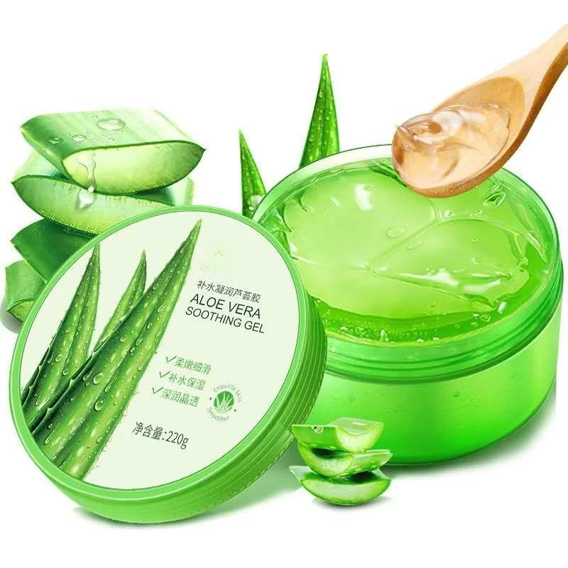 

220ML Aloe Vera Gel Natural Face Creams Moisturizer Acne Treatment Cream Sun Repair Cream Whitening Skin Care Smoothing