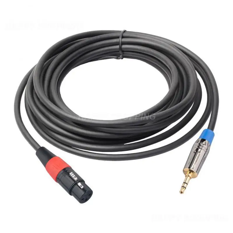 

Hifi Audio Card Adapter Cable Noise Reduction 3.5mm To Xlr 3pin Female 3.5mm To Xlr Female Audio Cable Balanced Adapter Cable