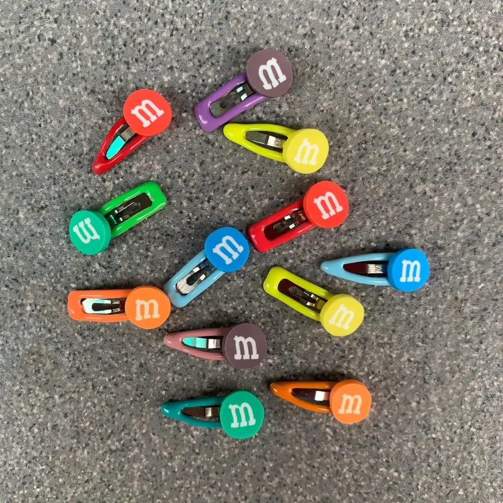 

Candy Color 2cm 6 Pcs Random Color Mix Fashion Mini Hair Clip for Blyth, OB11 and BJD Doll