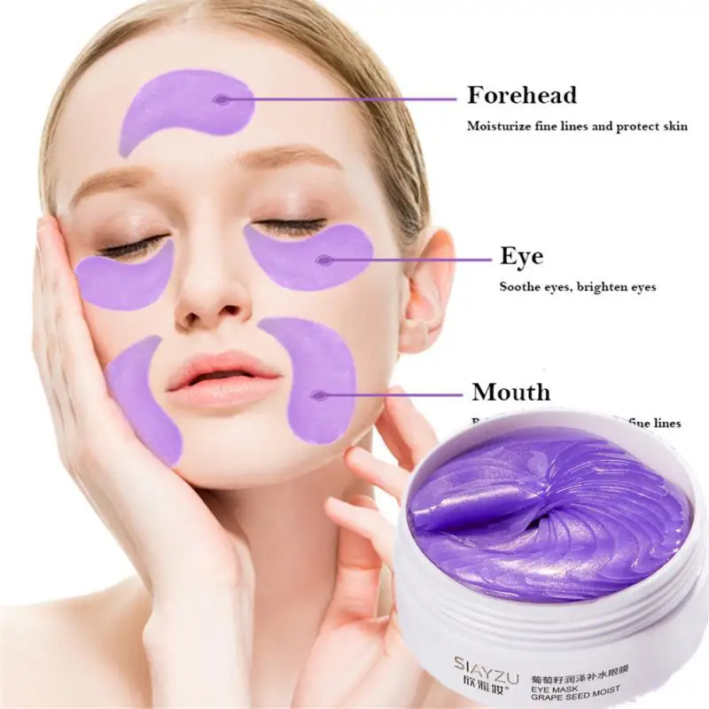 

Grape Seed Crystal Collagen Eye Mask Eye Patches Anti-aging Moisturizing Anti Dark Circles Eyes Masks Beauty Skin Care Products