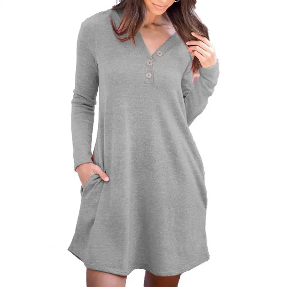 

Simple Party Dress Loose Female Dress Loose-fitting Breathable Dress
