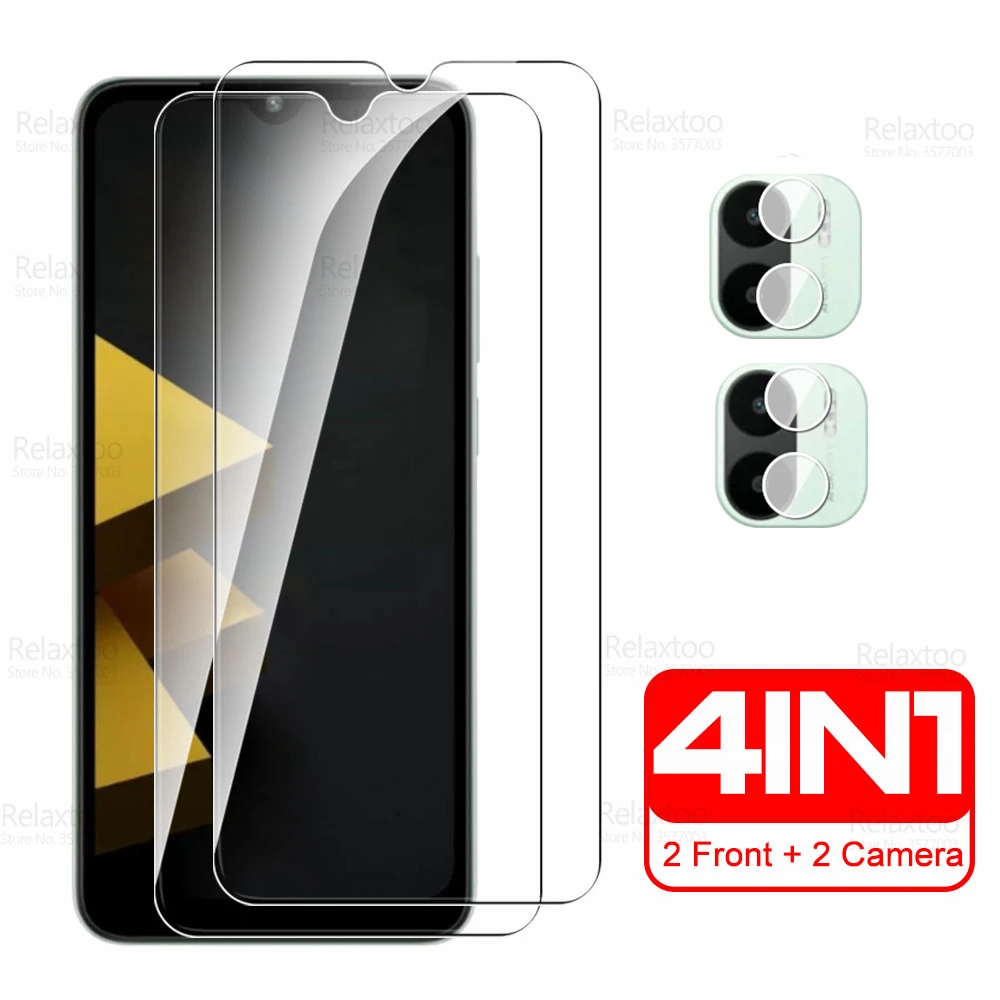 

Закаленное защитное стекло для камеры Poco C50 4 в 1, PocoC50 Little Pocco C50 C 50 50C 4G 6,52 дюйма, Защитная пленка для экрана телефона