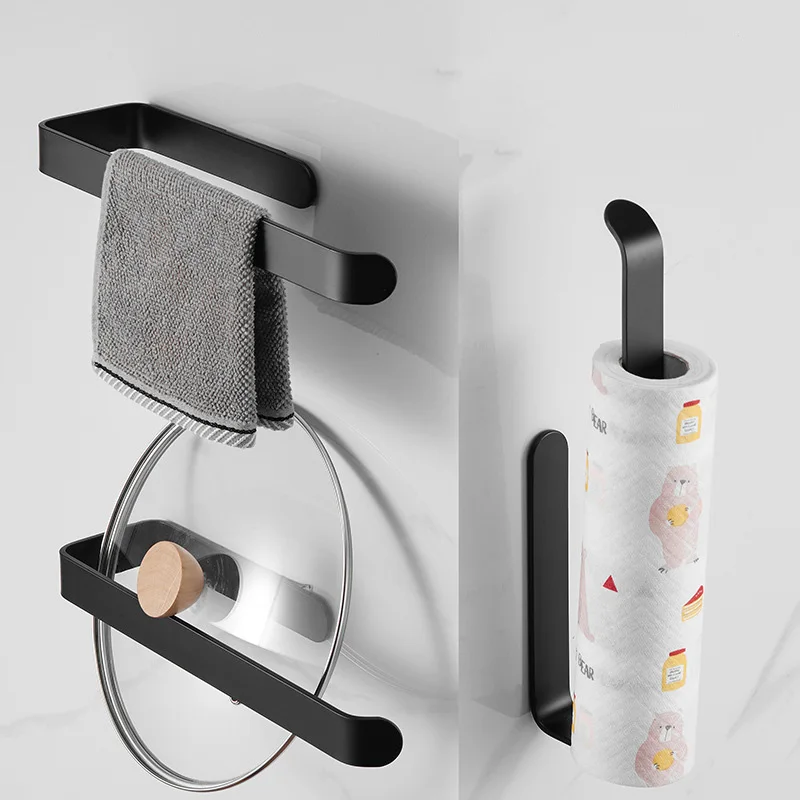 

Paper Towel Holder, Under Cabinet Paper Towel Holder for Kitchen, Self Adhesive Paper Towel Roll Holder Wall Mount Towel Rack