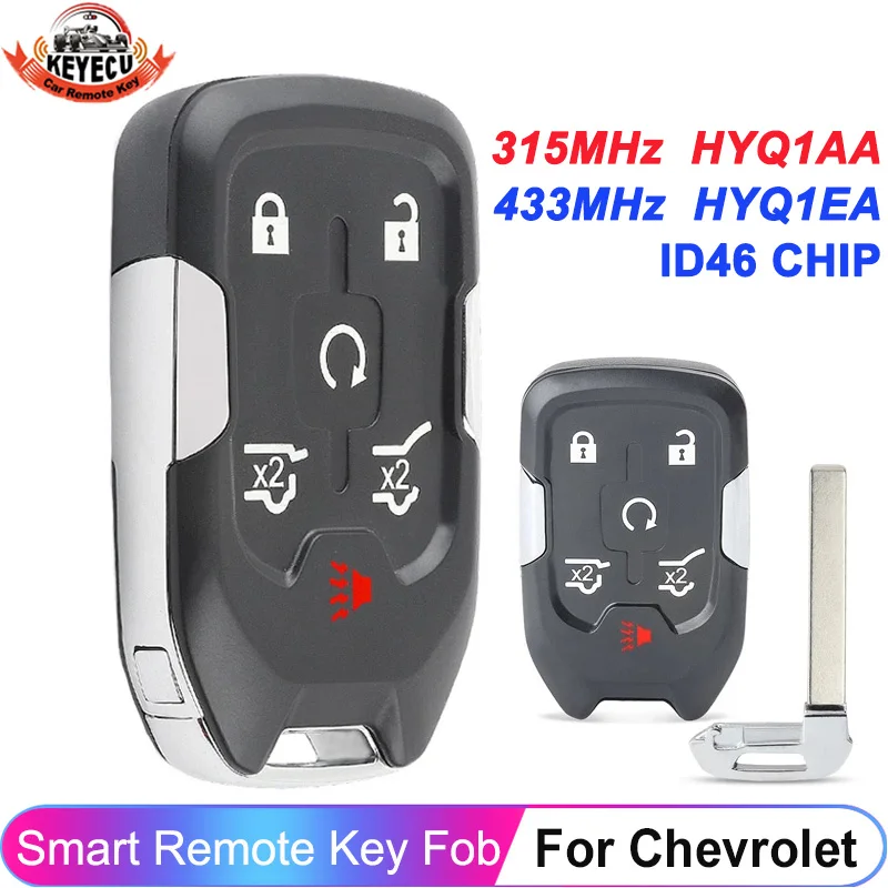315 МГц 433 МГц HYQ1AA HYQ1EA дистанционный смарт ключ-брелок 6 кнопочный для Chevrolet Suburban Tahoe GMC YUKON 2015 2016 2017 2018 2019 2020 315 МГц 433 МГц HYQ1AA HYQ1EA дистанционный смарт ключ-брелок 6 кнопочный для Chevrolet Suburban Tahoe GMC YUKON 2015 2016 2017 2018 2019 2020