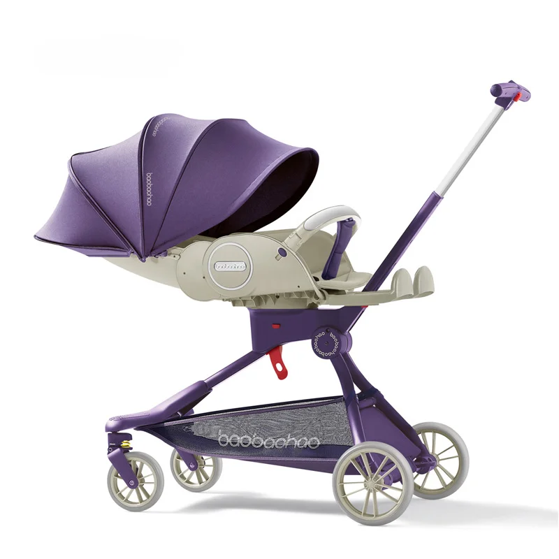 

Multi-functional Baby Stroller High Landscape Both Directions View Can Be Folded with One Button Baby Walking Artifact Light