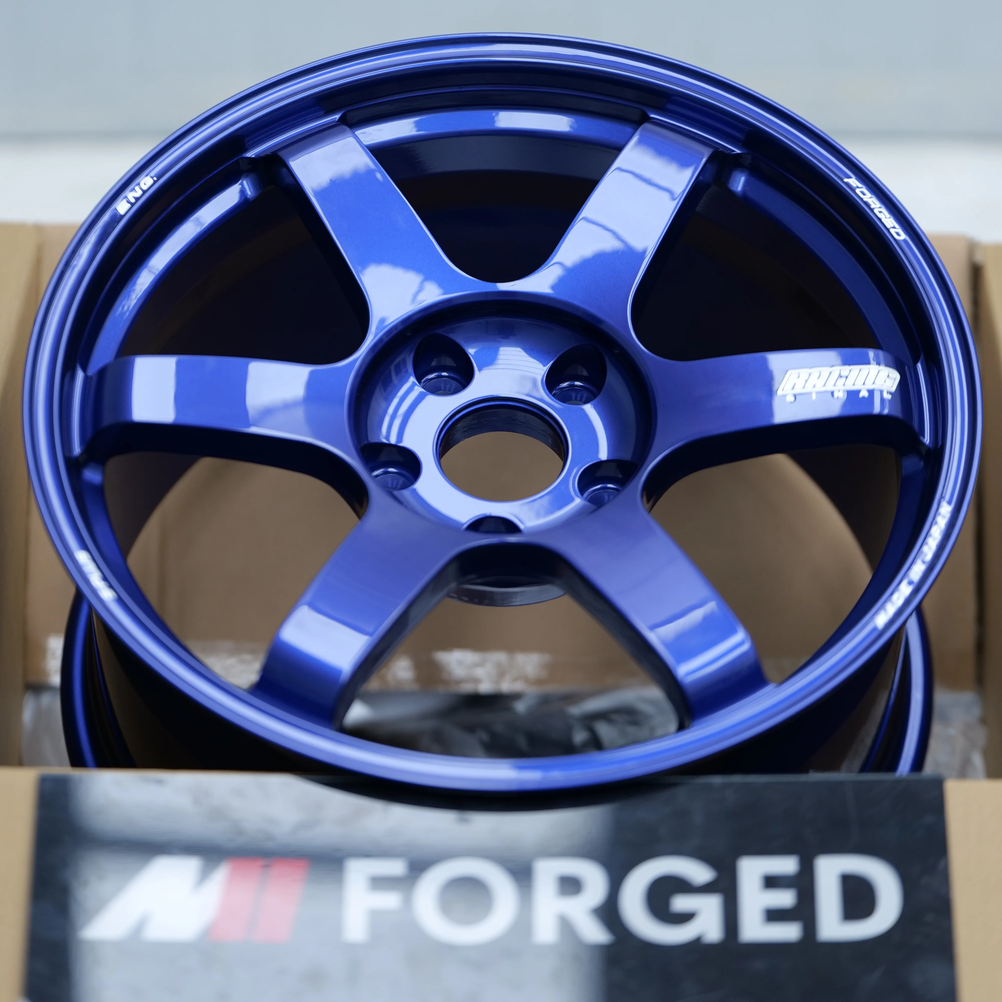 Фото Кованые диски Volk Sports TE37 SL из сплава для гоночных автомобилей, 5x114.3, 5x112, 5x120 для M340i G80 G82 G87 F80 F82 №3