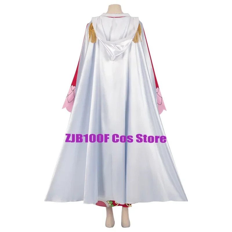 Боа Хэнкок Косплей Аниме Костюм Платье Плащ Парик Набор Хэллоуин Вечеринка Наряд