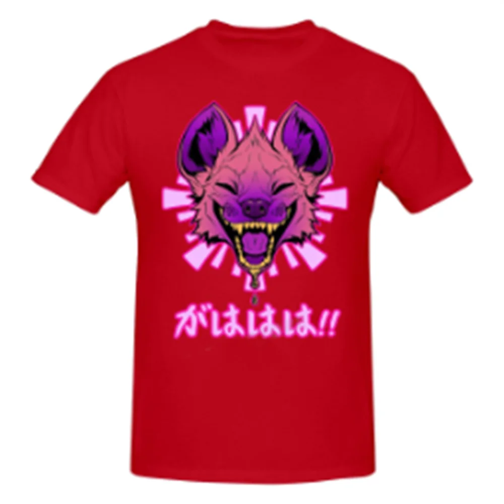 

Kawaii Japanese Vaporwave Hyena GAHAHA Furry Wildlife Safari T-shirt Harajuku Streetwear Graphics T Shirt Tops 100~6XL