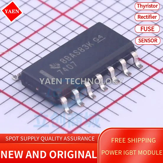 

SN7407DR SN7407 SOIC-14 50 шт./лот новый оригинальный микроконтроллер хорошая цена и качество