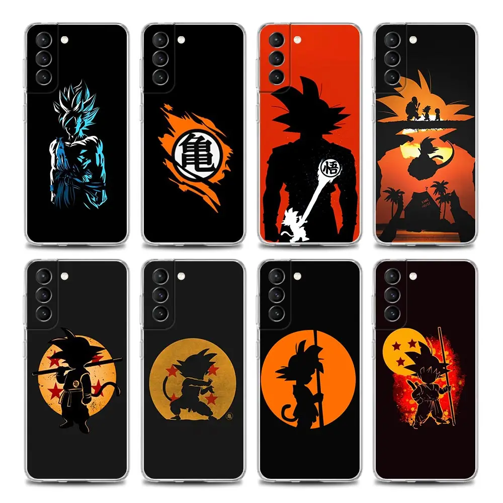 

Cute Anime Dragon Ball Z Goku Clear Phone Case for Samsung S9 S10 4G S10e S20 S21 Plus Ultra FE 5G M51 M31 S M21 Soft Silicone