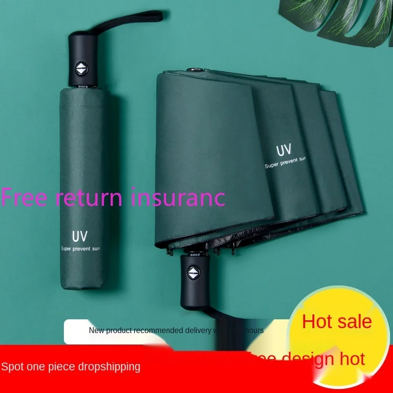 

Профессиональный автоматический складной зонт, виниловый солнцезащитный зонт от солнца в стиле мори