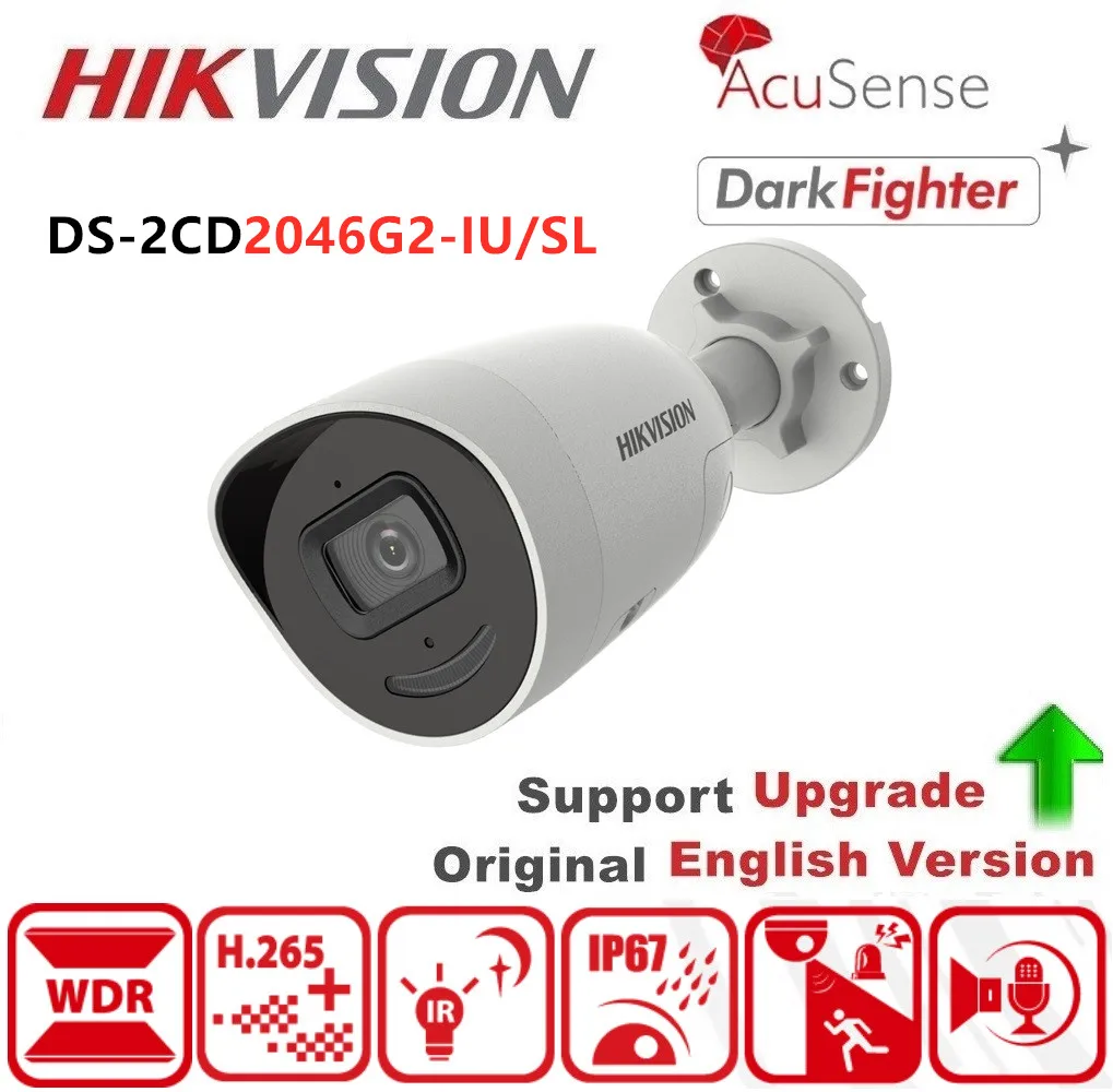 

Цилиндрическая Сетевая камера Hikvision 4 МП, зеркальное видеонаблюдение/SL обеспечивает безопасность в реальном времени через встроенное двустороннее аудио