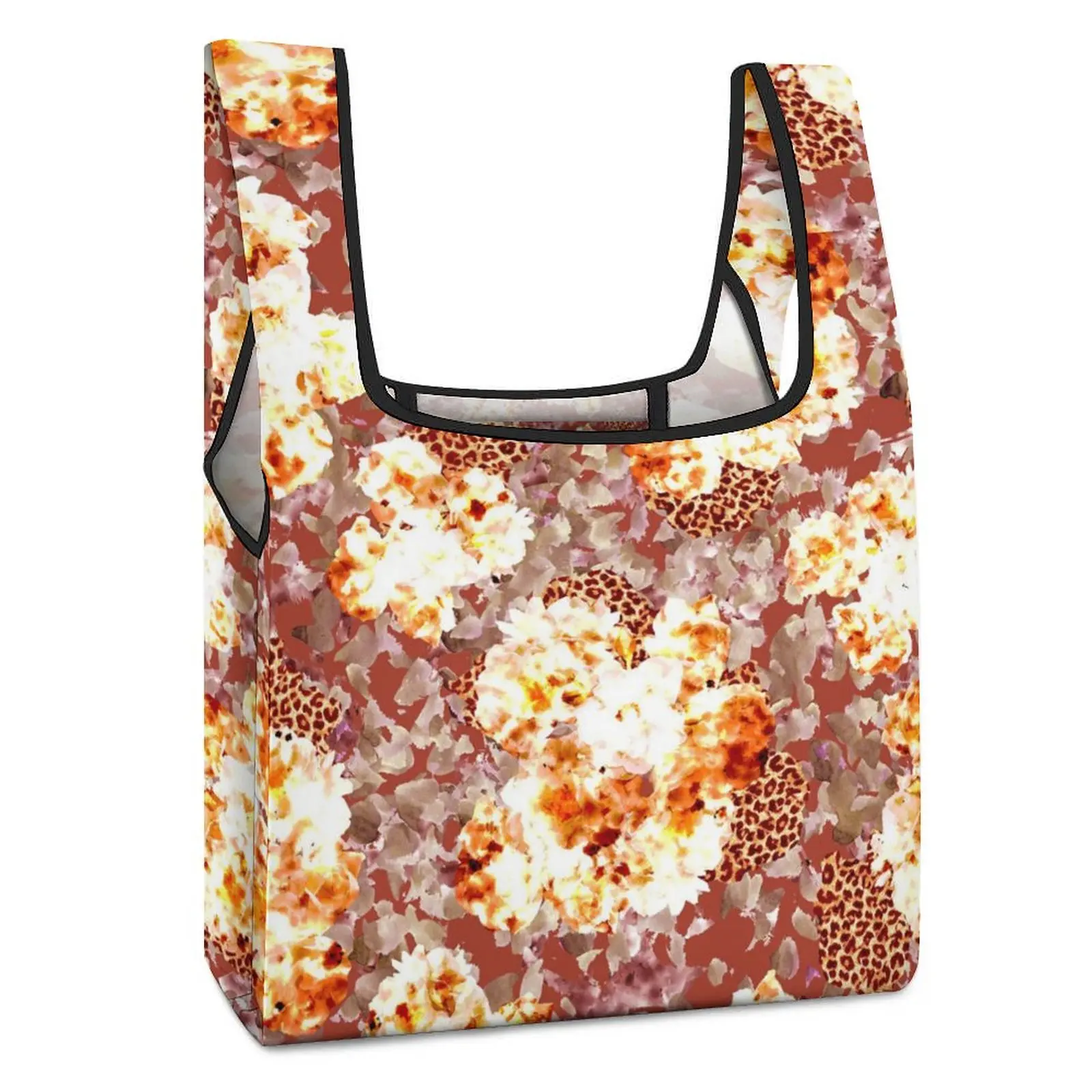 Waterproof Foldable Shopping Bags Handbag Straps for Crossbody Shoping Bag Supermarket Tote Bag Asthetic Top-Handle Bag
