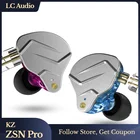 Наушники-вкладыши KZ ZSN PRO DD + BA, гибридные наушники с шумоподавлением, металлическая гарнитура для диджея, бега, монитора