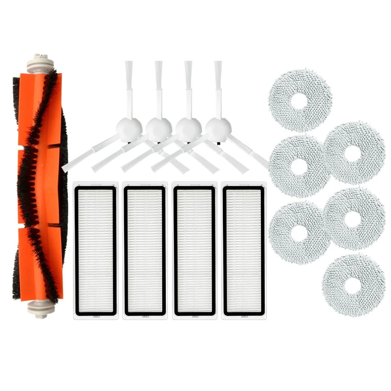 

For Xiaomi Mijia B101CN All-In-One Vacuum And Mop Robot Spare Parts Main Side Brush Hepa Filter Mop Cloths Rag Kits